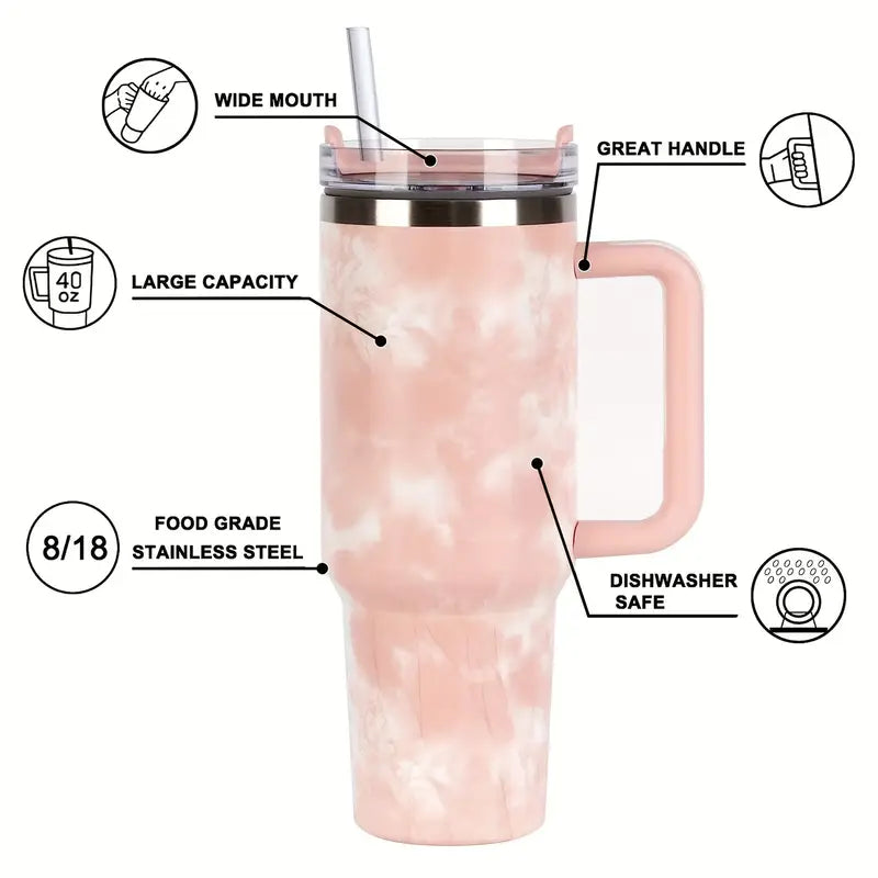 Tie-Dye Pink 40 oz Tumbler
