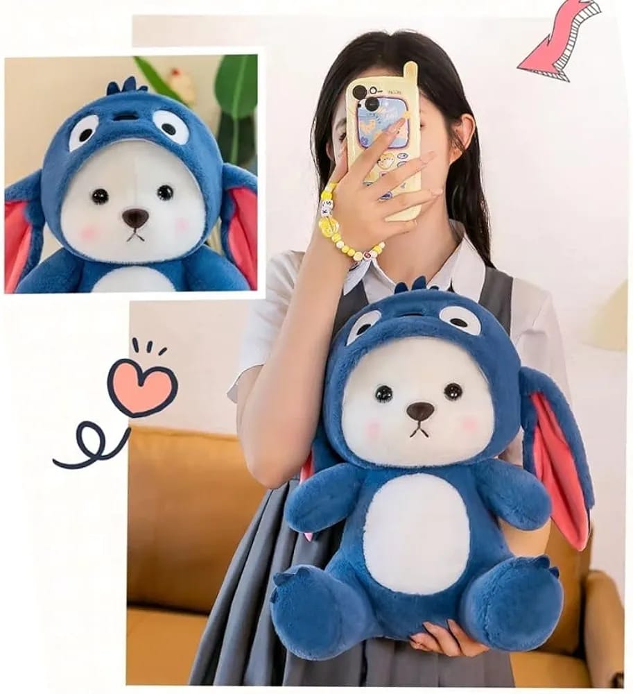 Stitch Hoodie Teddy Bear