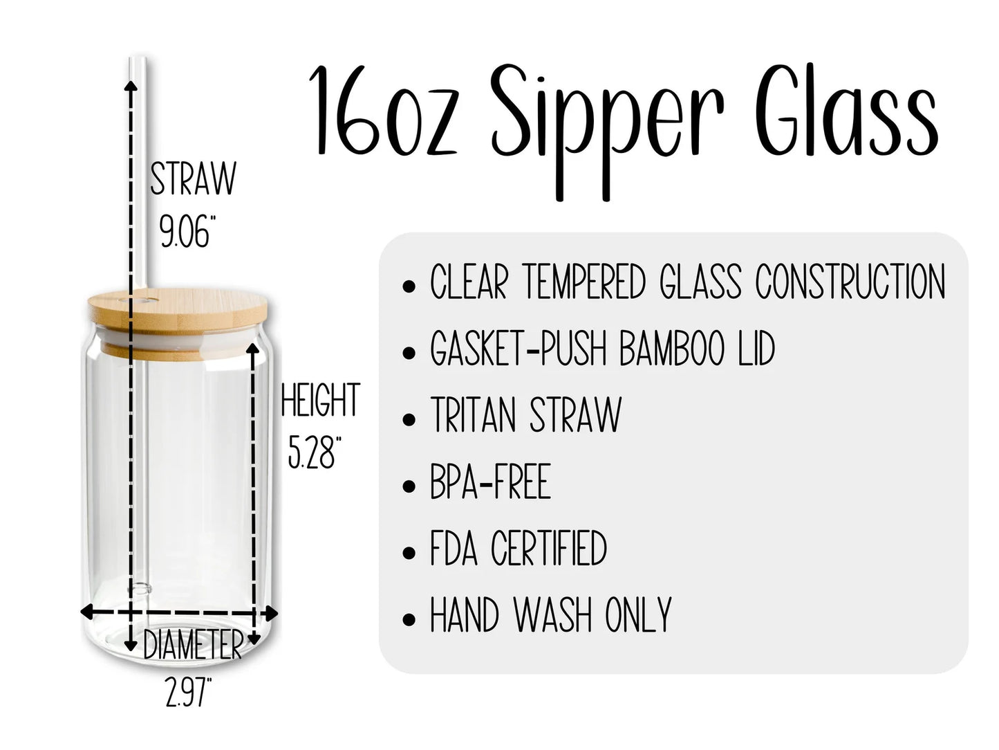 Retro Floral 16oz Glass Can Tumbler