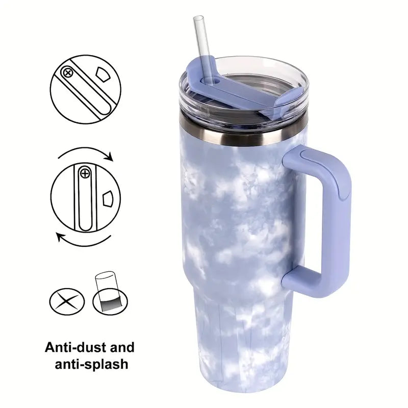 Tie and Dye Purple 40 oz Tumbler